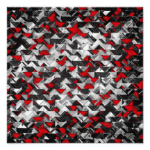 Black and Red Geometric Explosion Photograph