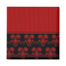 Black and Red Heart Pattern (2)