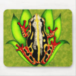 Black and Red Tree Frog mousepads