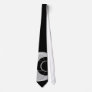 Black and Silver Circles Tie