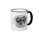 Black and Silver Schnauzer Ceramic Coffee Mug