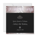 Black and Silver Swirl Party Invitation