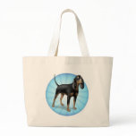 Black and Tan cartoon Canvas Bags