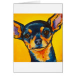 Black and Tan Chihuahua Greeting Card