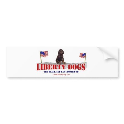 Black and Tan Coonhound Bumper Stickers by emgtay