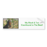 Black and Tan Coonhound Bumper Sticker