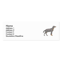 Black and Tan Coonhound Business Card