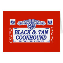 Black And Tan Coonhound Card