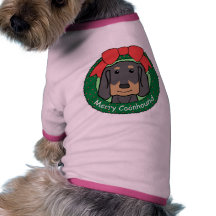 Black and Tan Coonhound Christmas Dog T Shirt