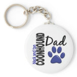 Black And Tan Coonhound Dad 2 Keychains