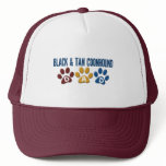 BLACK AND TAN COONHOUND DAD Paw Print