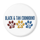 BLACK AND TAN COONHOUND DAD Paw Print