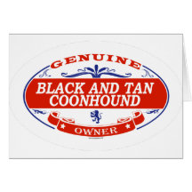 Black And Tan Coonhound Greeting Card