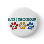 BLACK AND TAN COONHOUND MOM Paw Print