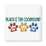 BLACK AND TAN COONHOUND MOM Paw Print