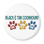 BLACK AND TAN COONHOUND MOM Paw Print