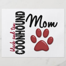Black And Tan Coonhound Mum 2 Full Color Flyer