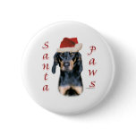Black and Tan Coonhound Santa Paws
