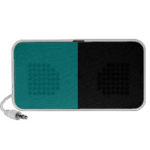 Black and Teal Split Color Scheme iPhone Speaker