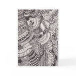 Black and White Abstract Line Art Greeting Card