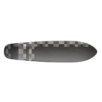 Black and White Abstract Modern Design. Custom Skate Board