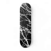 Black And White Abstract Skateboard