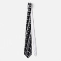 Black and White Abstract Tie