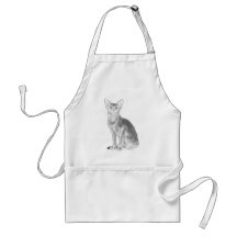 Black and White Abyssinian Aprons