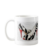 Black and White and Red All Over Coffee Mug