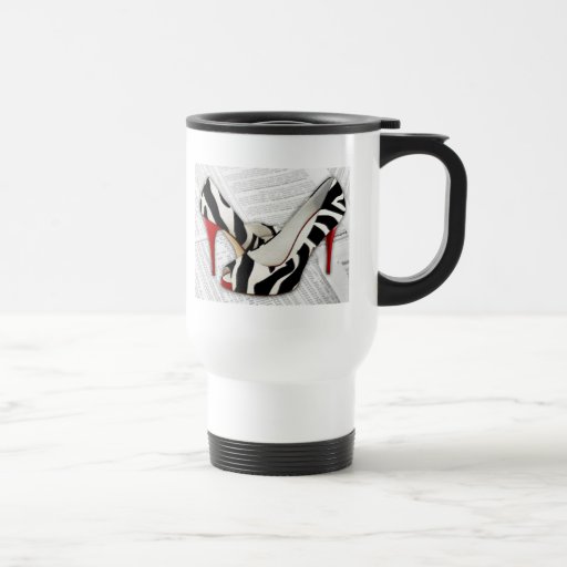 Black and White and Red All Over Mugs