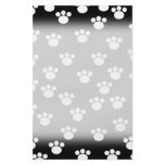 Black and White Animal Paw Print Pattern. Flyer Design