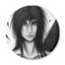 Black and white anime dark angel boy fridge magnets