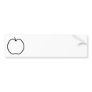 Black and White Apple. Bumper Sticker