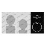 Black and White Apple. Customised Photo Card