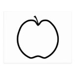Black and White Apple. postcards