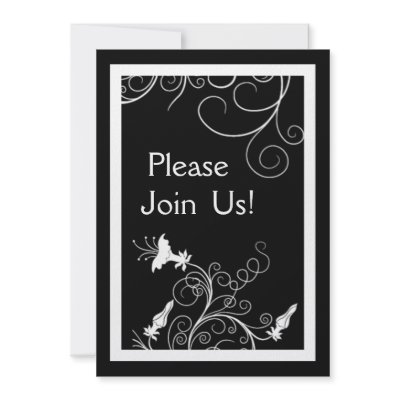 Black and White Art Deco Custom Invitations by WeddingFun