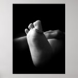 Black and White Baby Foot posters