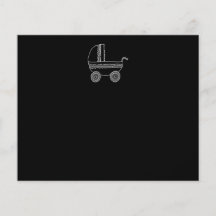 Black and White Baby Stroller. Personalised Flyer