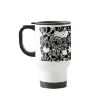 BLACK AND WHITE BALLS COFFEE MUGS