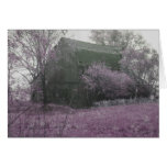 Black and white barn scene greeting cards