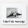 Black and White Basset Hound Mousepad