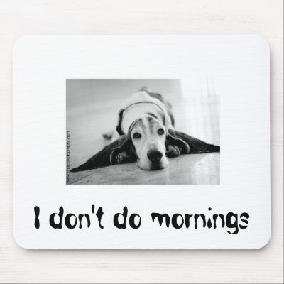 Black and White Basset Hound Mousepad by azbassetrescue