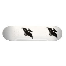 Black And White Bats Skateboard