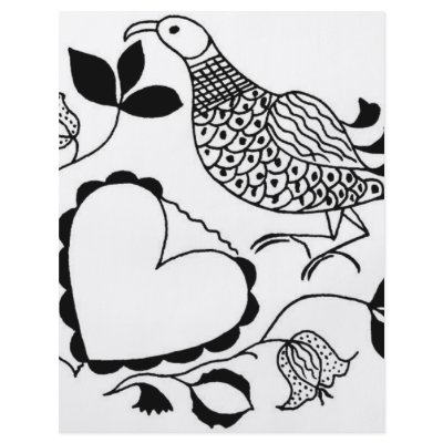 Black and White Bird Full Color Flyer by rspears01