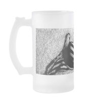 Black and White Bra frosted mug