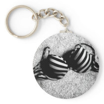 Black and White Bra keychain