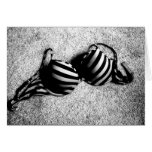 Black and White Bra notecard