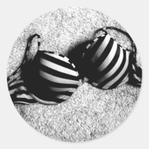 Black and White Bra sticker