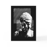 black and white buddha cards