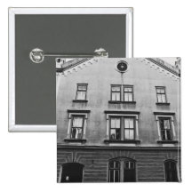 Black and white building, Sibiu Pins